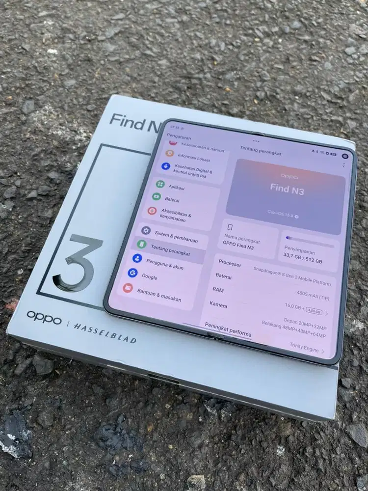 Oppo Find N3 Fold 16/512 Garansi Resmi