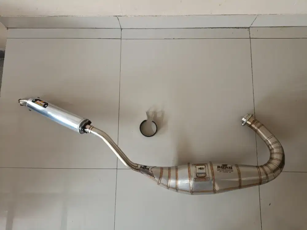 Knalpot ahau ninja rr cobra 40. Ori, Mulus. Ninja 2 tak. Ahau1 racing