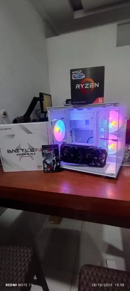PC Ryzen 5 5500 VGA RTX 3050 6GB RAM 16GB