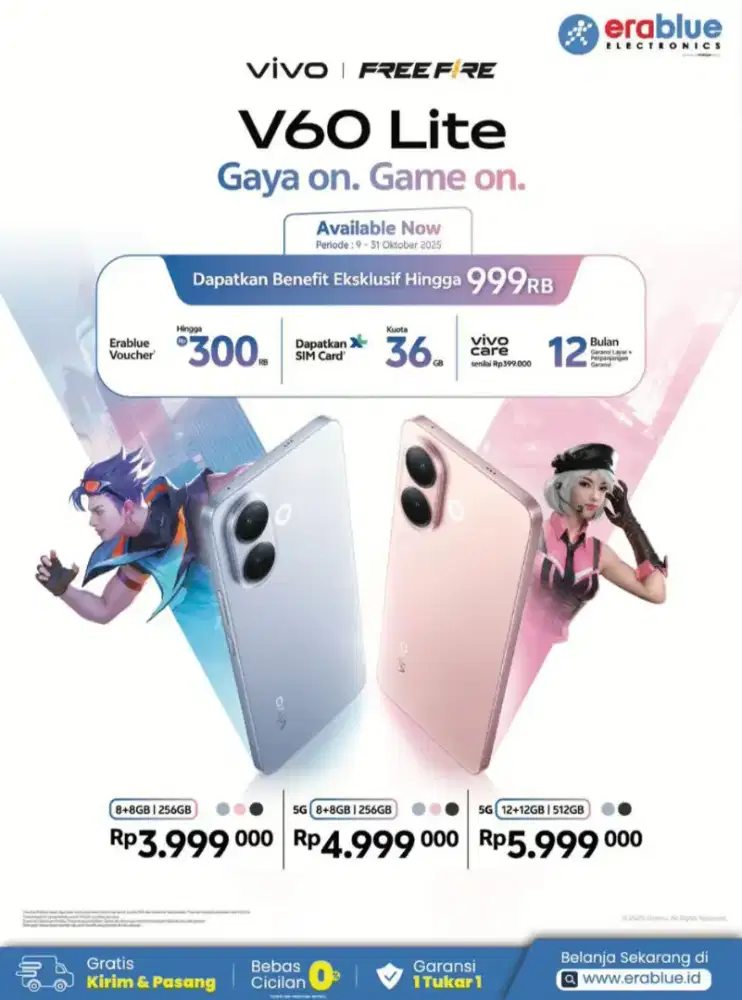 Vivo v60 lite 8+8/256gb