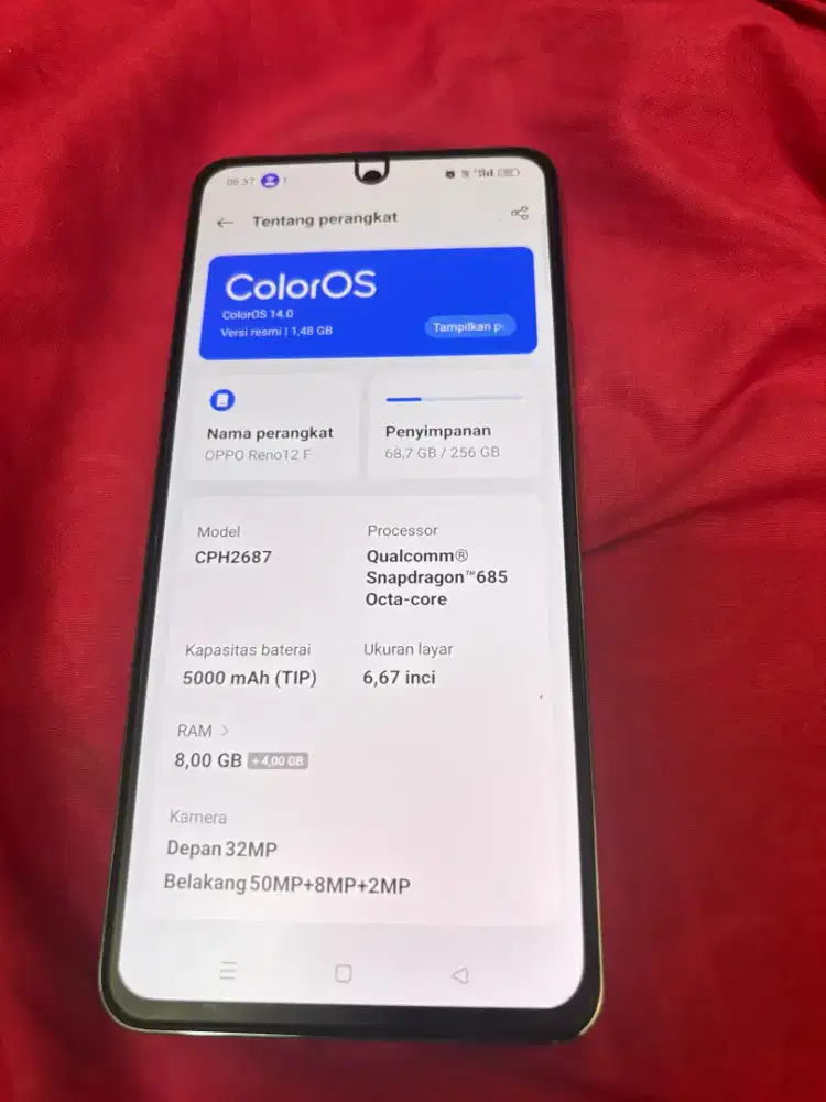 Oppo reno 12f 8/256GB