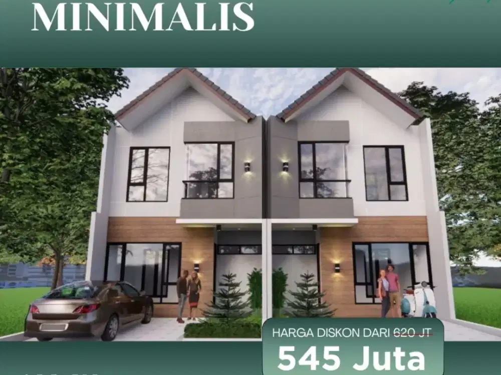 Rumah 2 Lantai Minimalis Modern Model Scandinavian Dengan Diskon 75Jt!