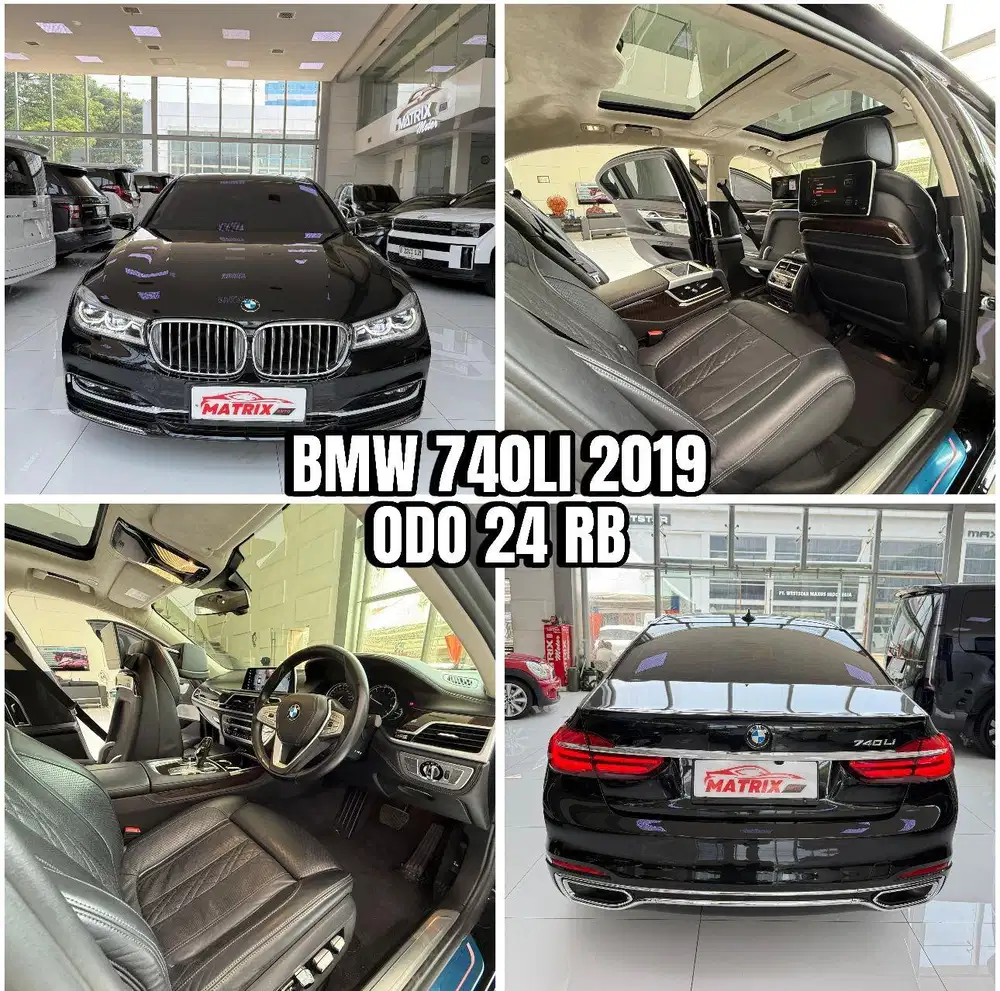 BMW 740Li Excellence 2019 Nik18 Black on black Siap pakai