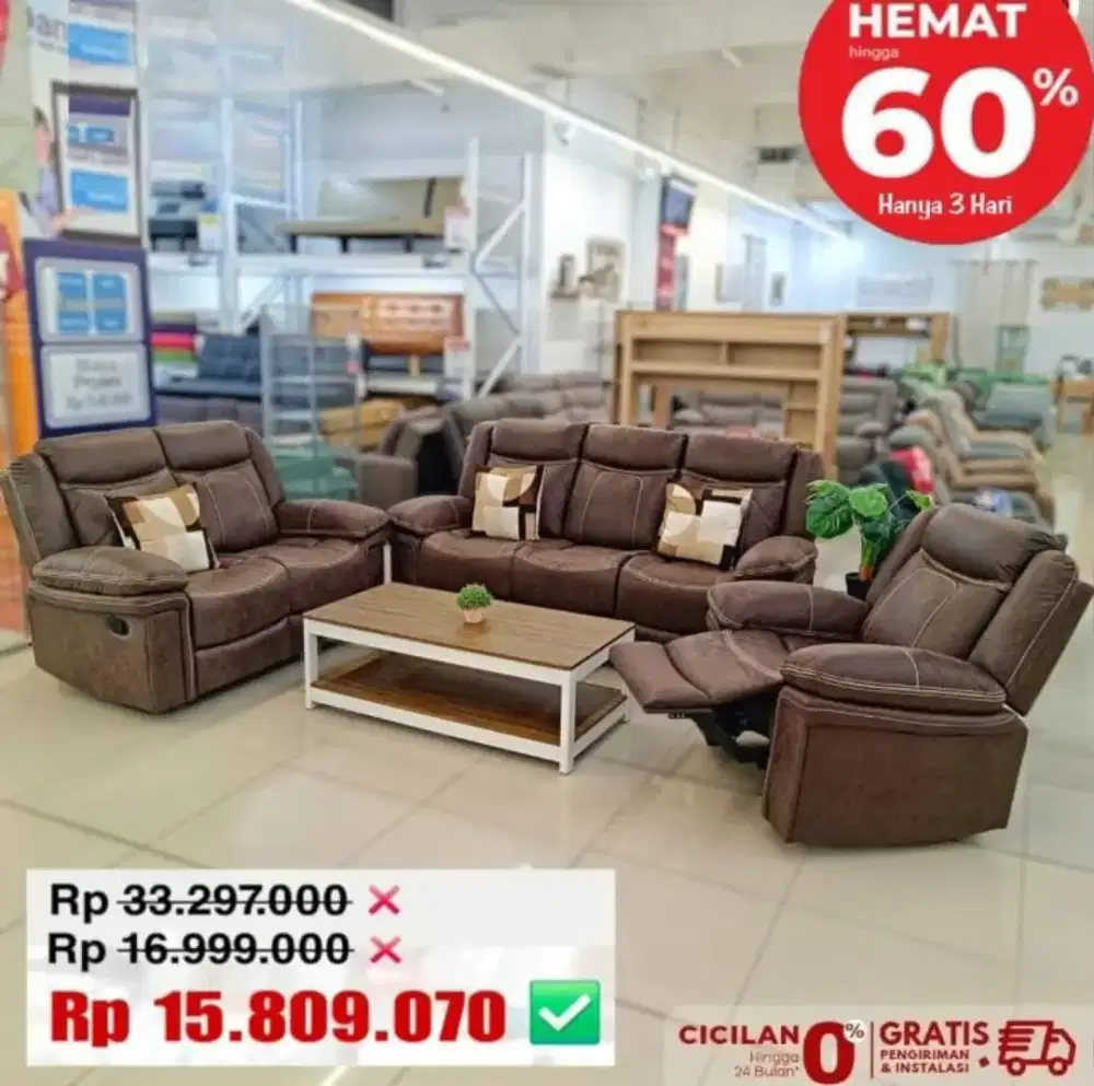 Set Sofa Recliner Winchester