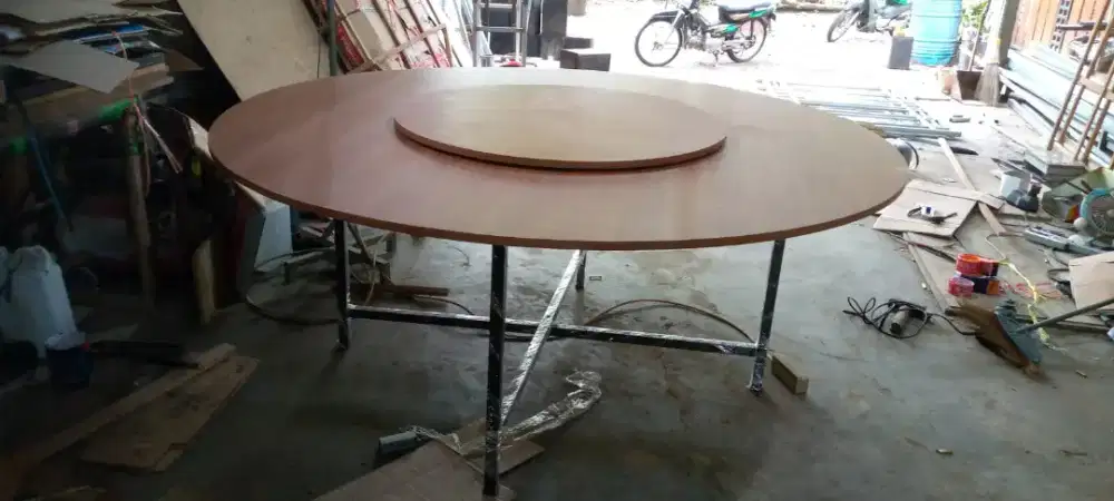 Meja Makan Jamuan Yamcha D180cm/D90cm/75cm