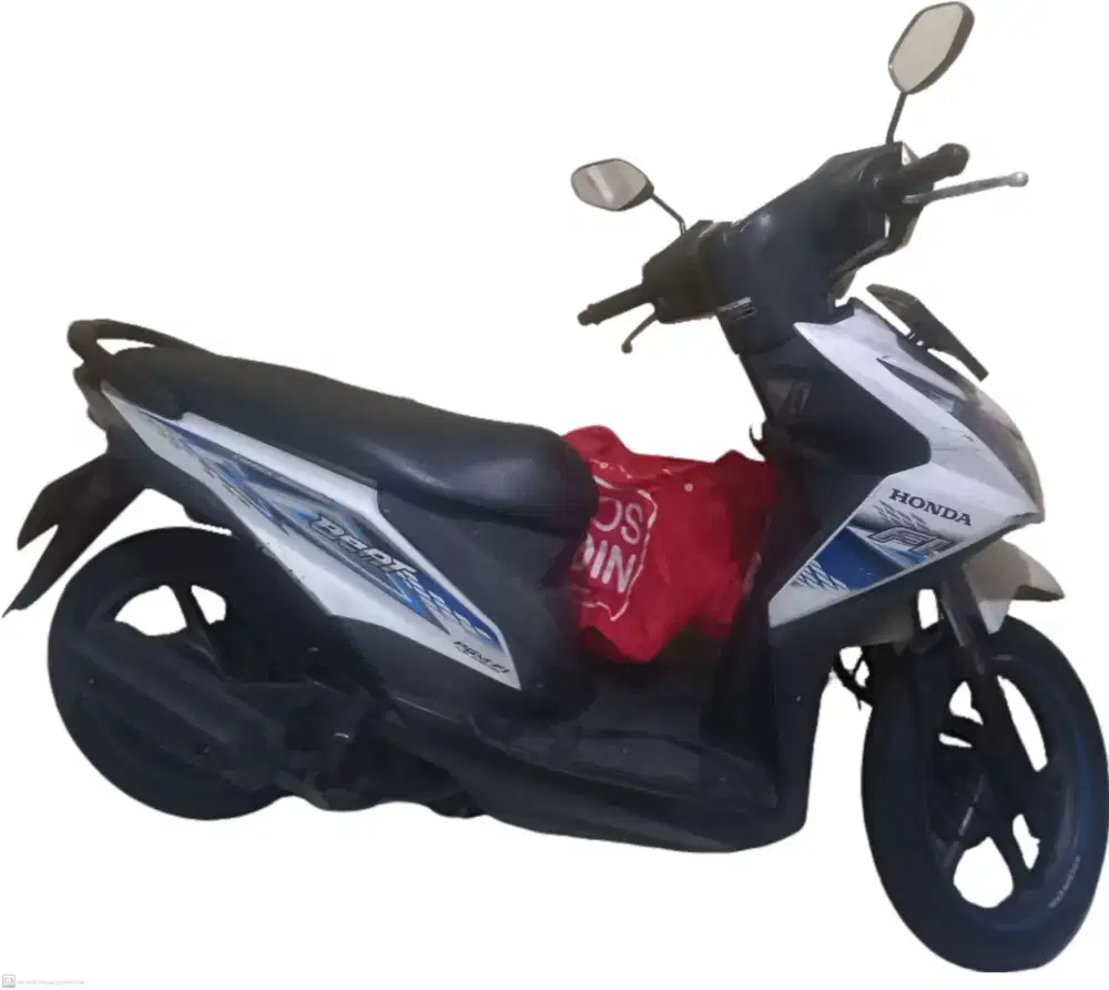 Dijual Motor Honda BeAT 2014 warna Putih Biru
