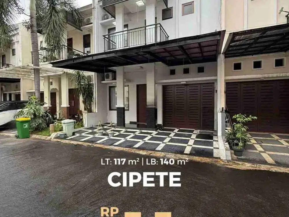 rumah dalam cluster di antasari cipete jakarta selatan dekat mall kemang village shm siap huni