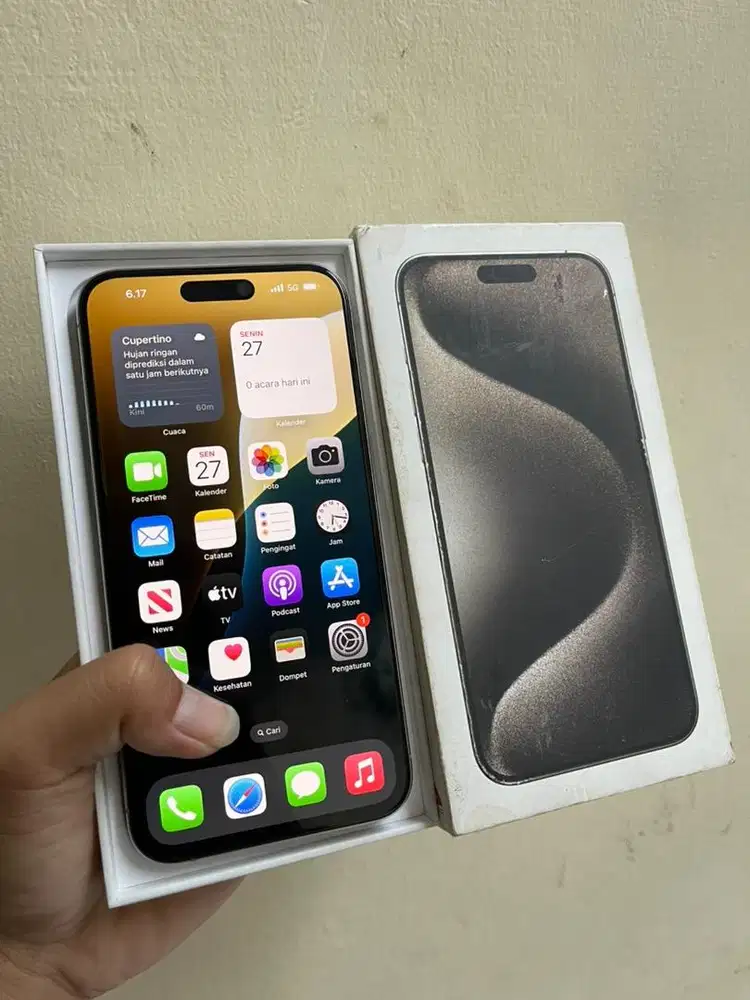 IPhone 15 Pro Max 256gb iBox Natural Mulus Fullset Original
