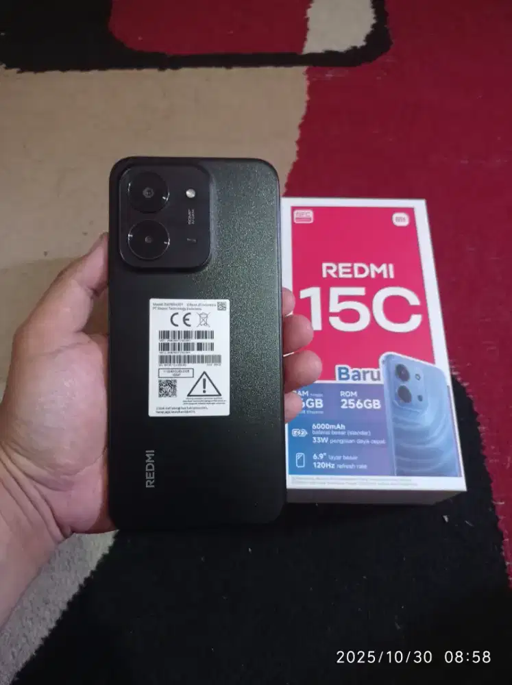 BISMILLAH REDMI 15C RAM 8/256 FULSET MULUS