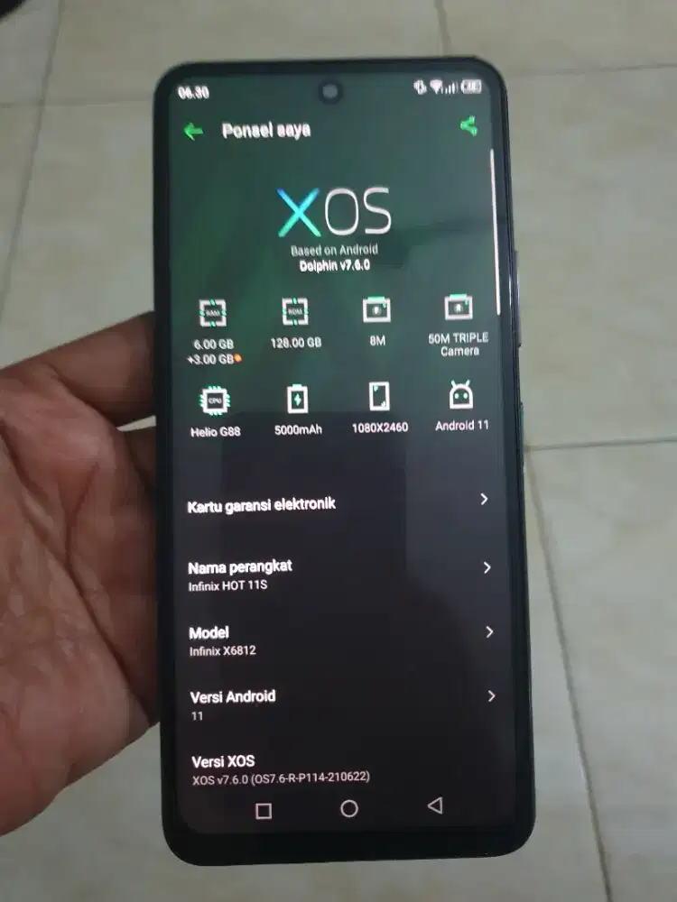 Infinix hot 11s ram 6/128