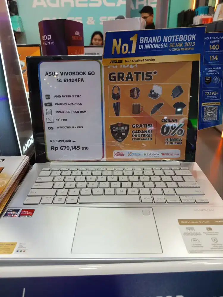 New Laptop Asus Vivobook GO14Cicilan Tanpa Kartu Kredit Dg Home Credit