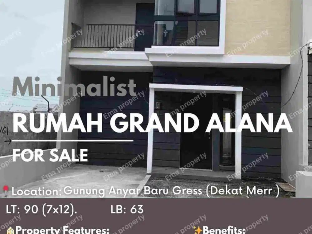 Baru gress . rumah Grand Alana Gunungnyar