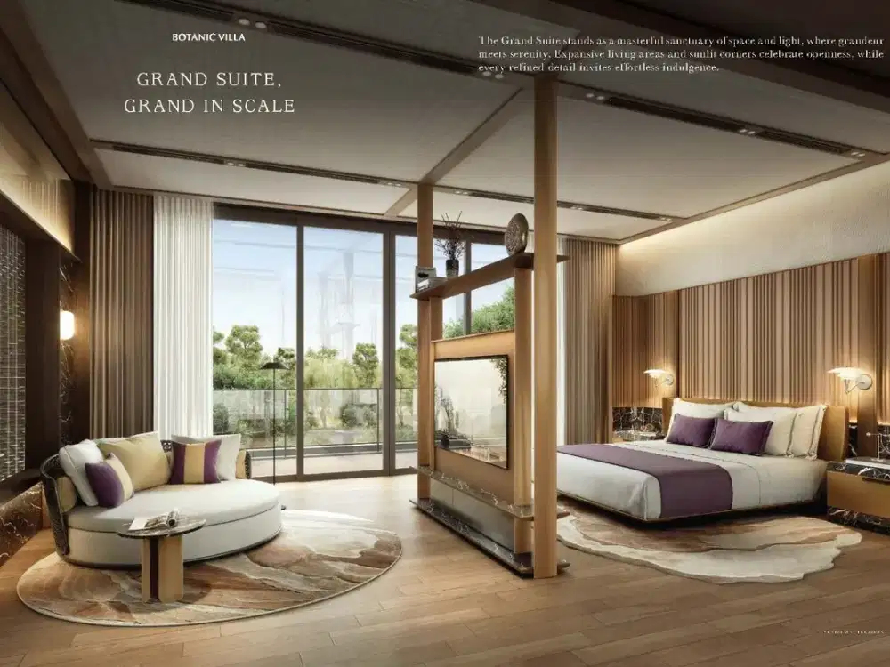 Rumah super mewah di Botanic Villa view Botanical Park ada kolam renang