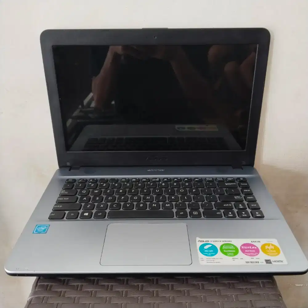 JUAL LAPTOP ASUS X441N INTEL CELERON N3350,HDD500GB,WIN10PRO