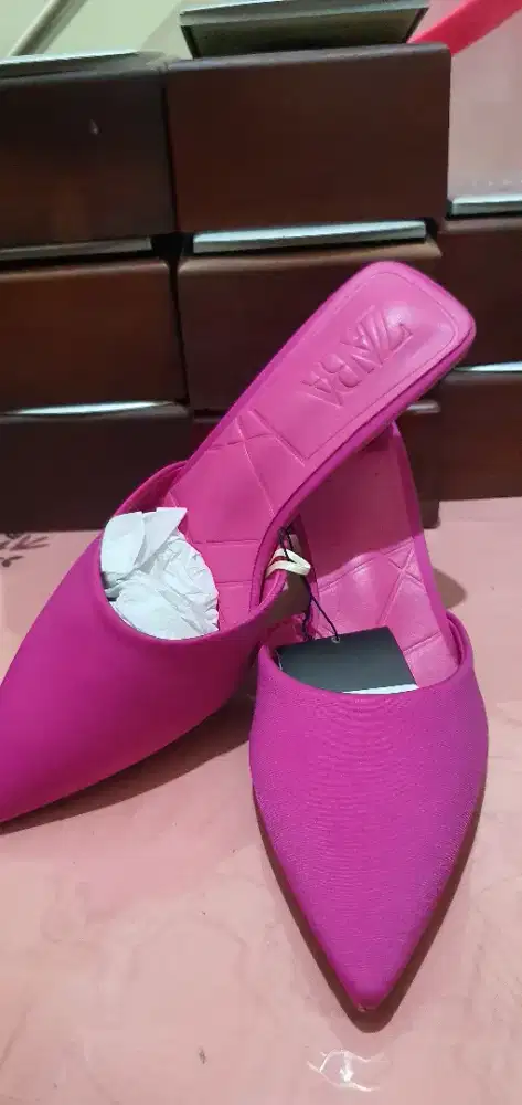 Selop Zara New warna pink