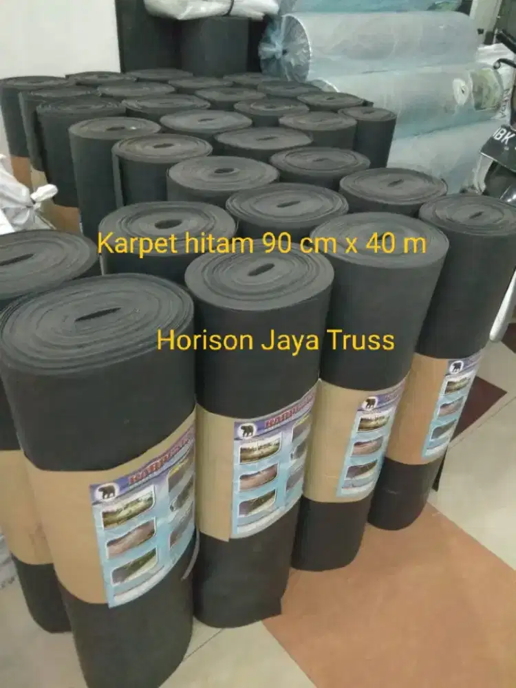 Karpet talang hitam 90 cm x 40 m