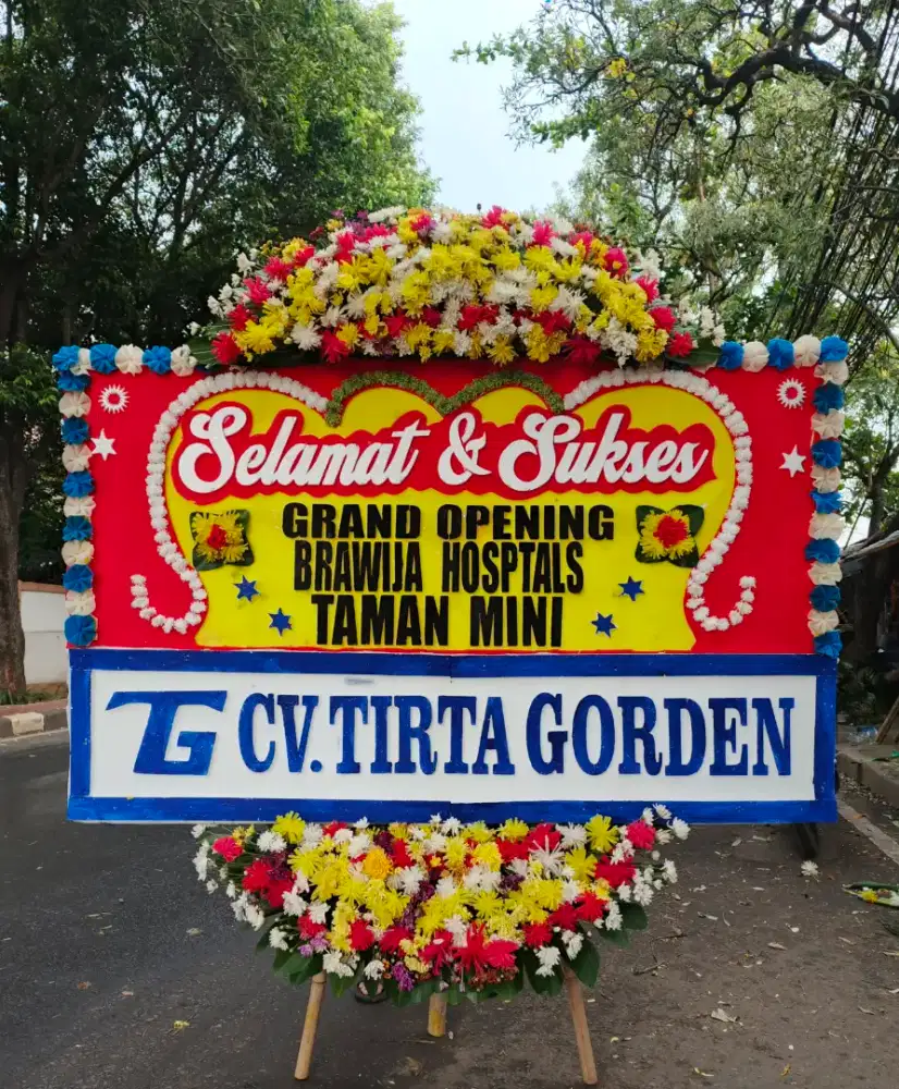 Karangan Ucapan Bunga Papan