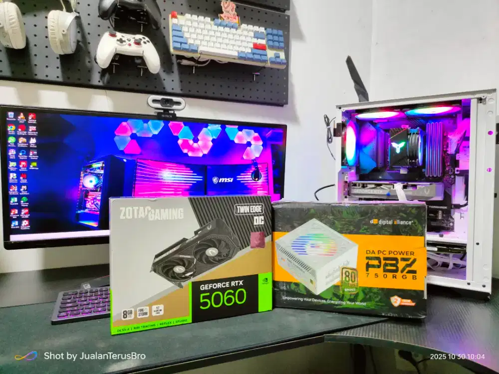 CPU PC GAMING MSI INTEL CORE i9 12900K VGA RTX 5060 8GB RAM 32GB/64GB