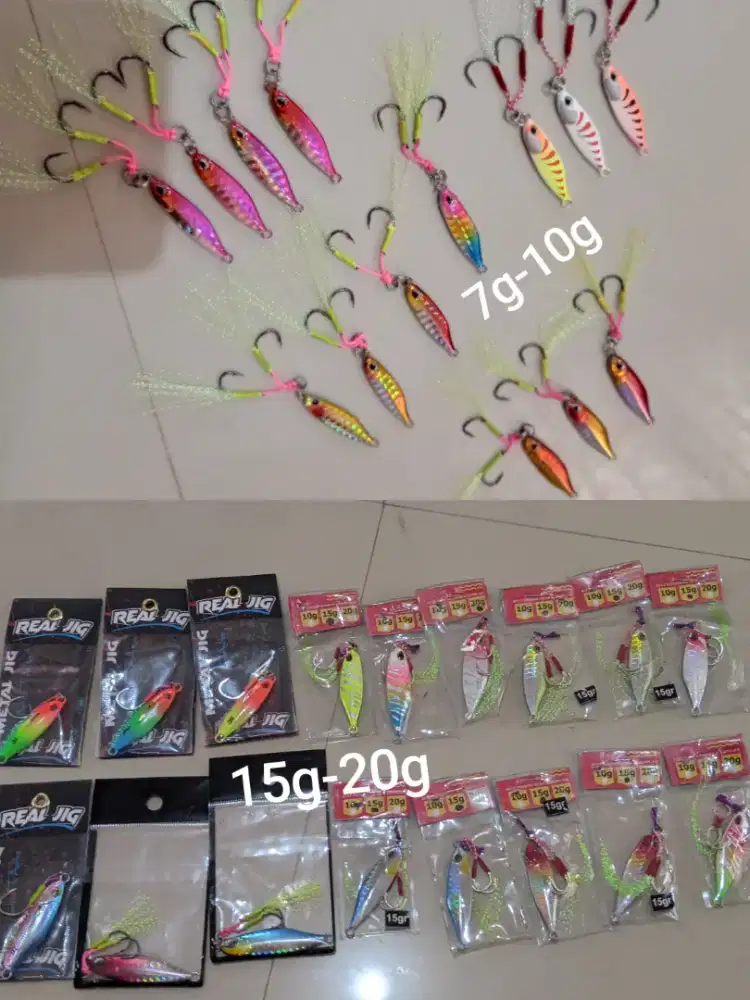 Umpan pancing casting Metal jig 7g-10-15-20gram Harga Promo stok