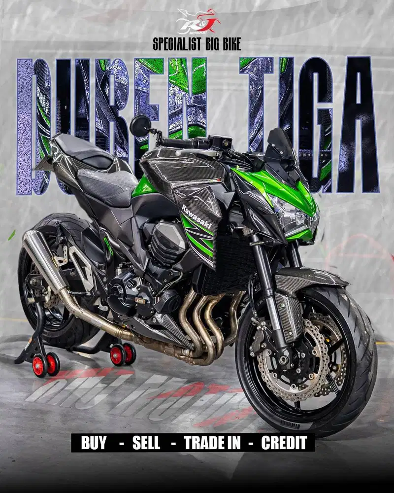 Full Paper Kawasaki Z800 Z 800 NIK 2014 Knalpot Custome Km 21.000an ‎