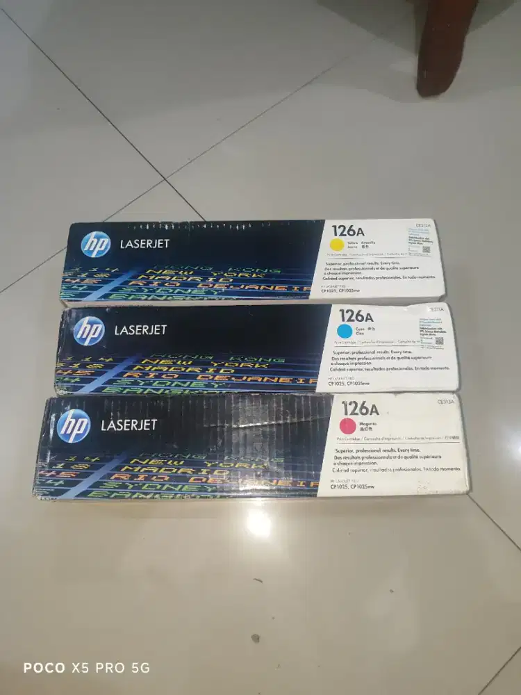 HP Toner 126A laserjet cartridge warna