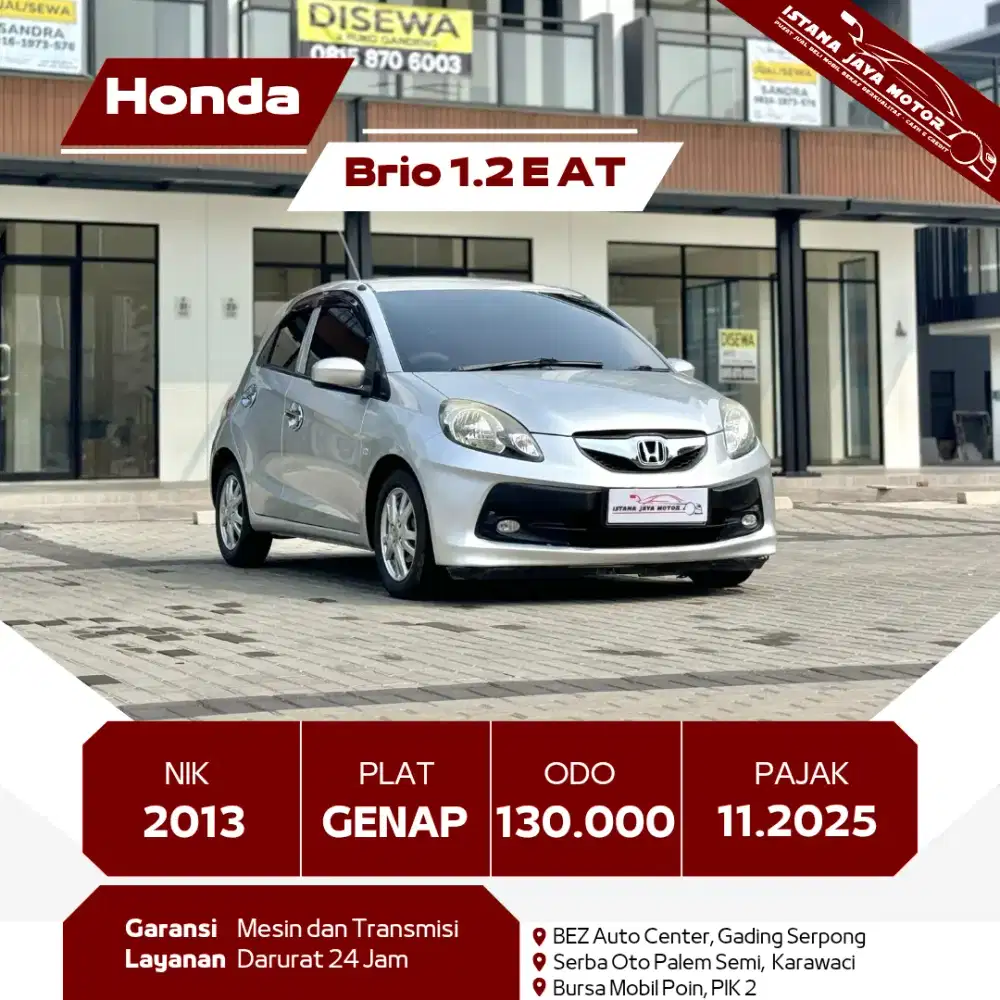 [TDP 8JT] HONDA BRIO 1.2 E AT 2013