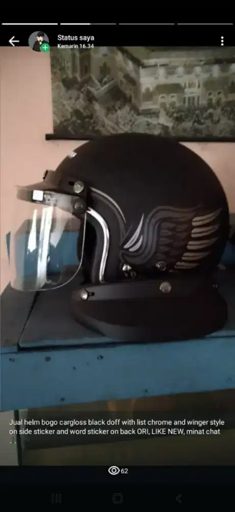 Helm baru bagus kali