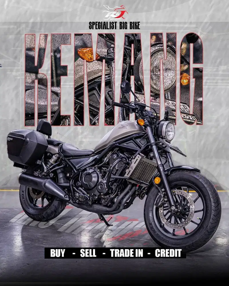 Honda Rebel 500 Rebel500 Nik 2018 Knalpot Original Km 13.000an