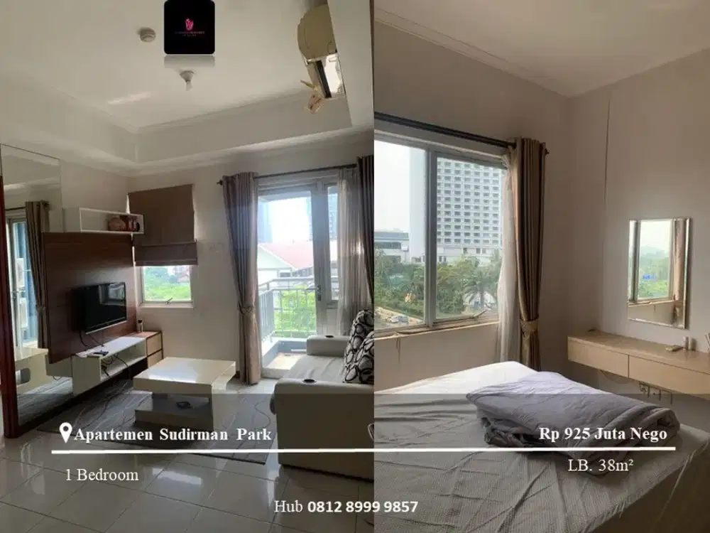 Dijual Apartement Sudirman Park Low Floor 1BR Full Furnished