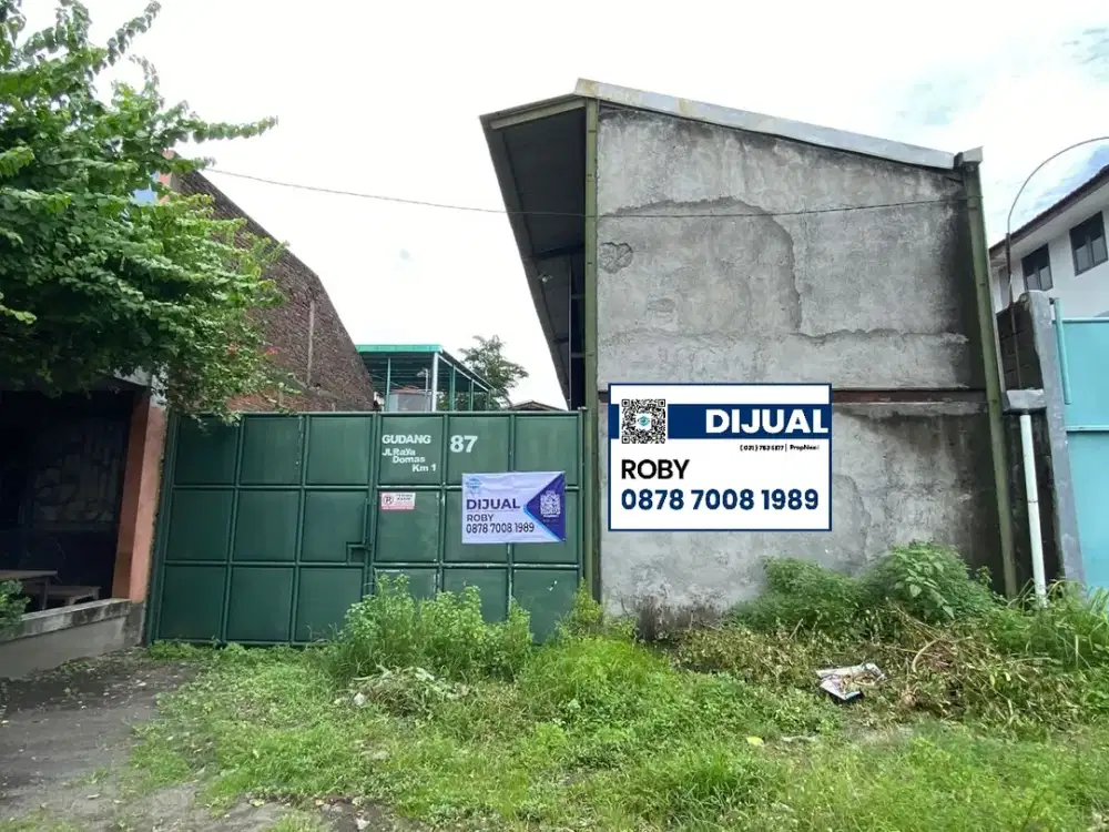 MURAH, Tanah Raya Domas, Cocok untuk gudang, Dkt Menganti Kedamean