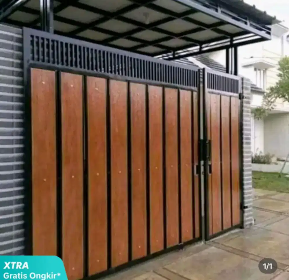 Pagar Wodpleng GRC serat kayu