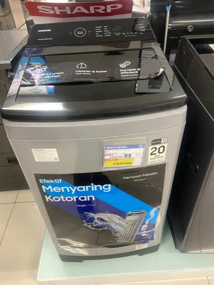 Samsunng wm top loading 9kg