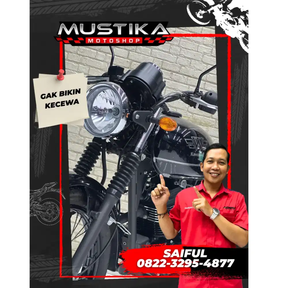 Perfect Condition!!Kawasaki W175 Black Style 2022 N Kota Mulus-Mustika