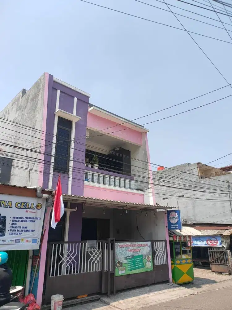 DISEWAKAN RUMAH DAN TEMPAT USAHA 2 LANTAI PINGGIR JALAN GOLF