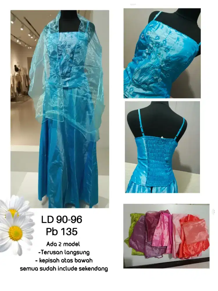 Gaun/dress ex boutique sisa 6 warna