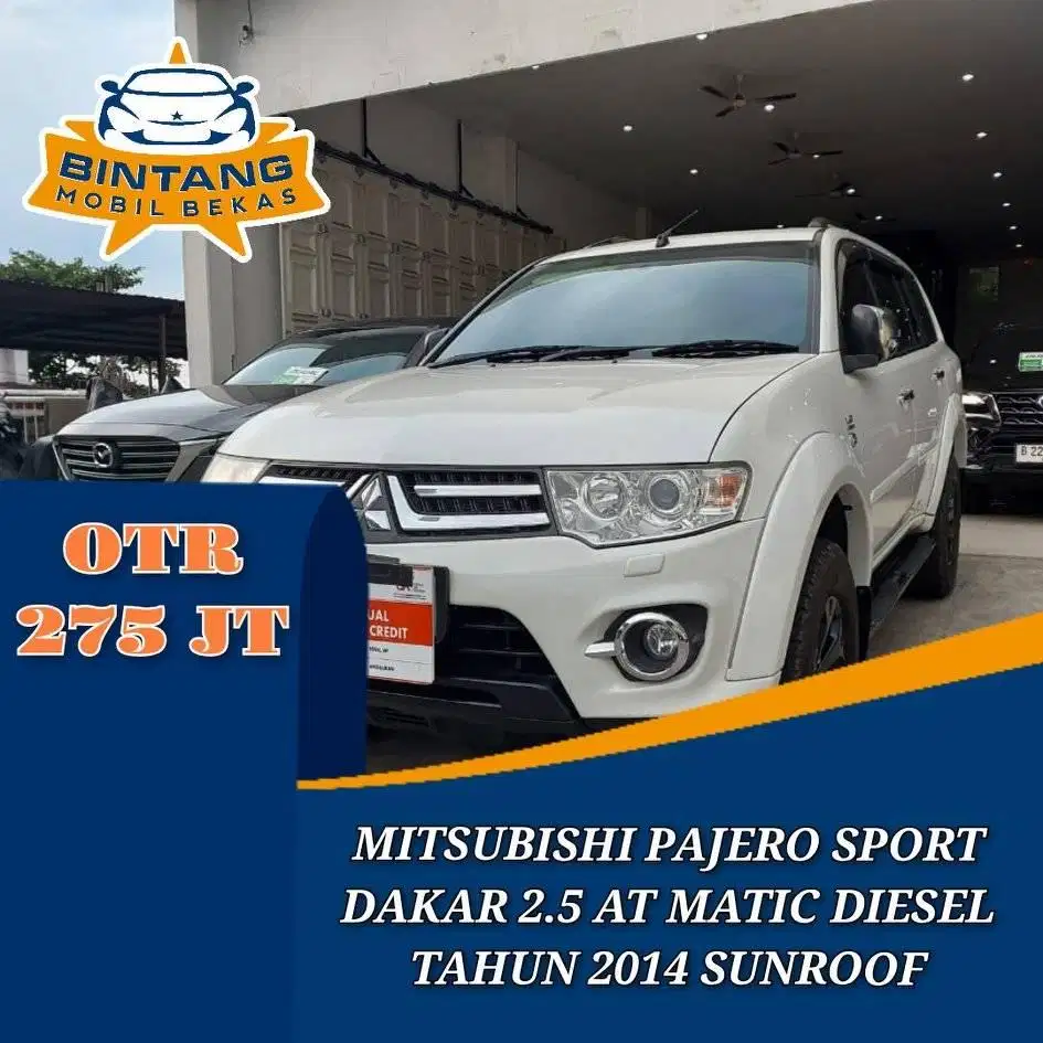 MITSUBISHI PAJERO SPORT DAKAR 2.5 HP- E AT MATIC DIESEL TAHUN 2014