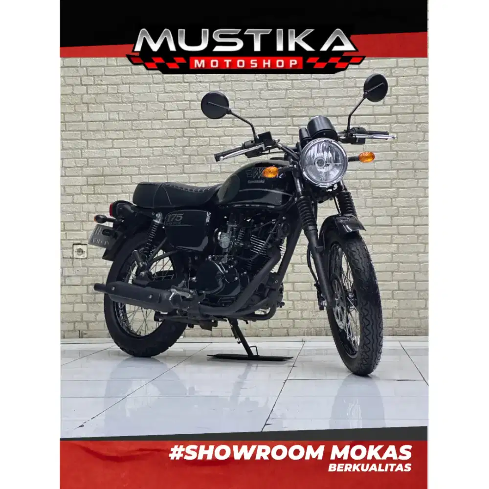 Odo 10rb Istimewa!!Kawasaki W175 Black Style 2022 N Asli Mulus-Mustika