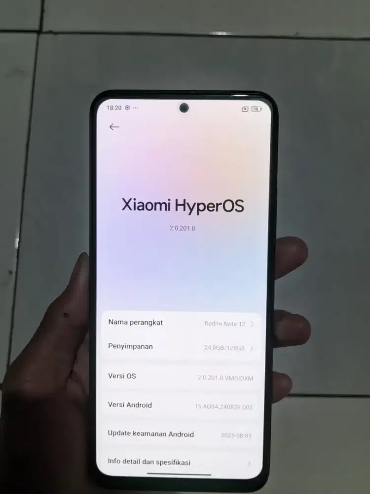 Jual hp redmi note 12