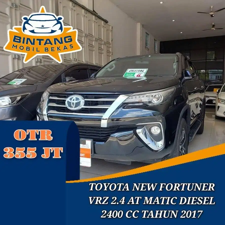 TOYOTA FORTUNER VRZ 2.4 AT AUTOMATIC 2400 CC DIESEL TAHUN 2017