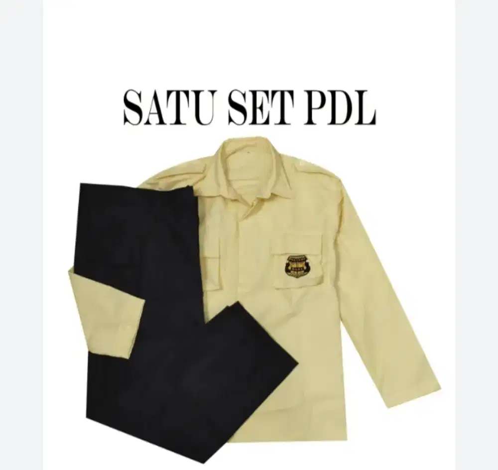 Set seragam pdl satpam lengan panjang