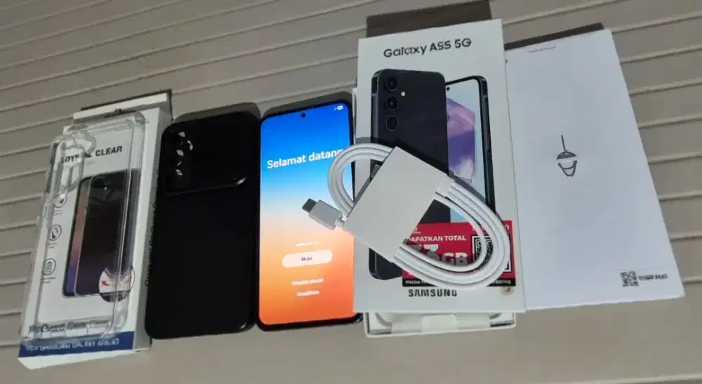 Samsung A55 5G 8/256 mulus bonus case , ANDROID 16 One UI 8.0