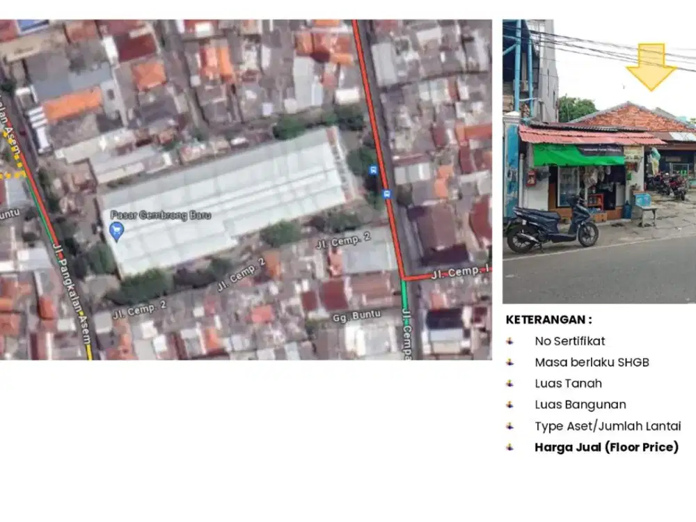 Jual Rumah / Mess di Johar Baru Jakarta Pusat