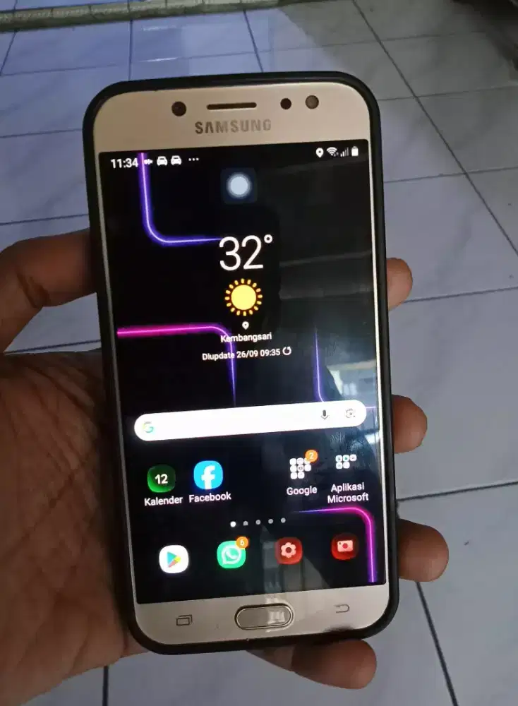 Samsung j7 pro 3/32 normal lengkap siap pakai
