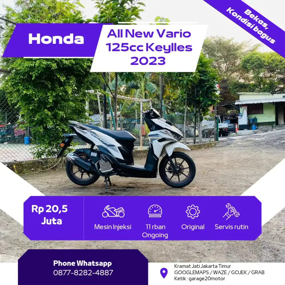 Honda All New Vario 125cc Keylles Fi Tahun 2023