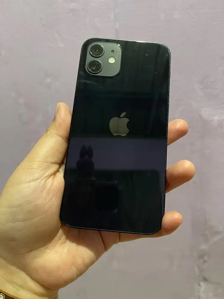 DIJUAL IPHONE 12 128GB BLACK INTER MINUS