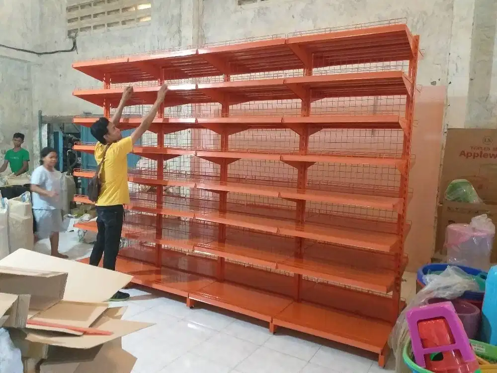 RAK GONDOLA T. 240 CM HARGA TERJANGKAU BANYAK SUSUN BANYAK TYPE