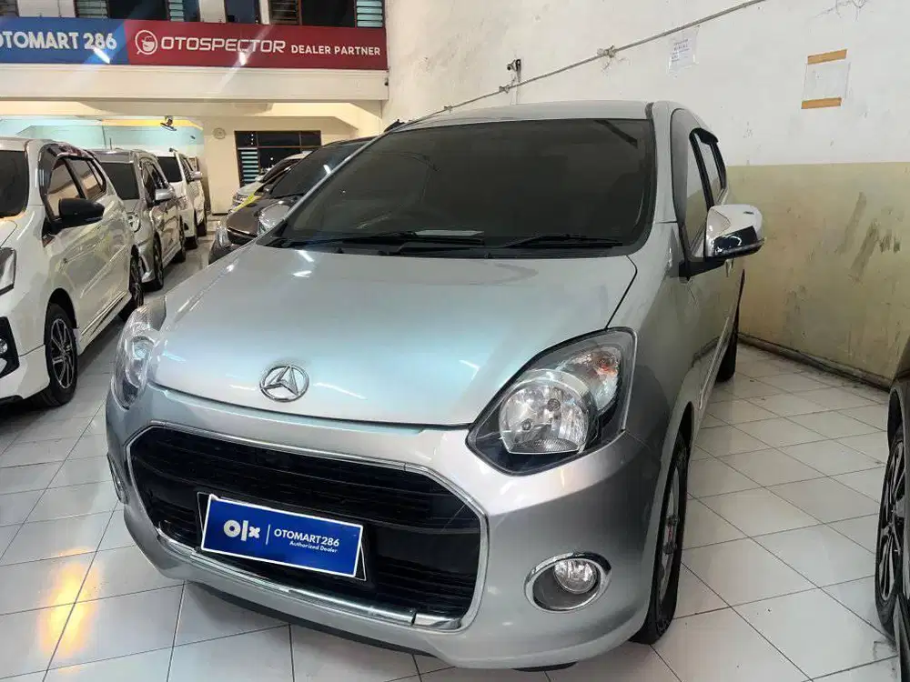 DAIHATSU 2014 AYLA X 1.0 A/T SILVER MURAH OTOMART 286 KENJERAN