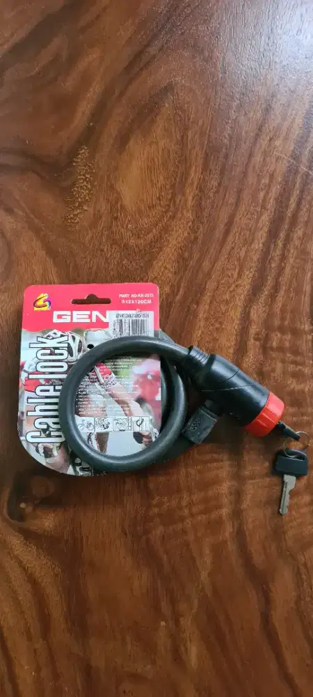 Kunci Sepeda - Cable Lock merk Genio