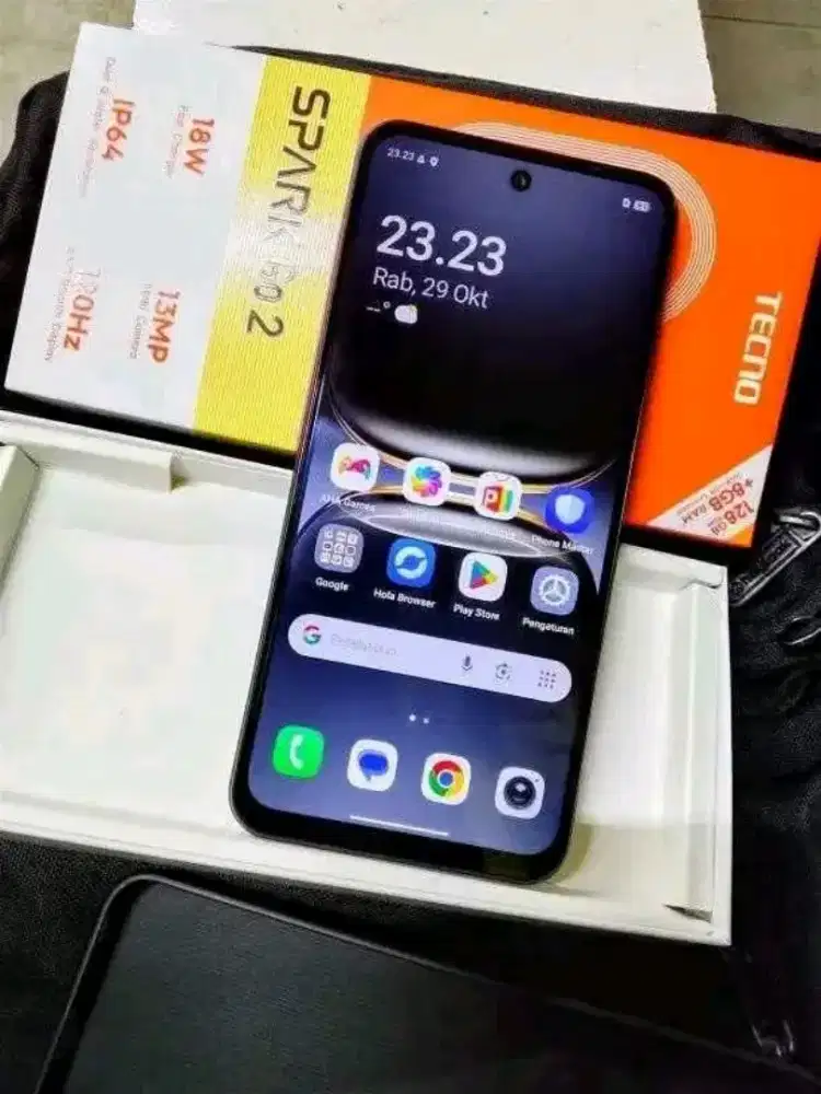 Techno Spark Go 2 Ram 4+4/128 Fullset Garansi Panjang