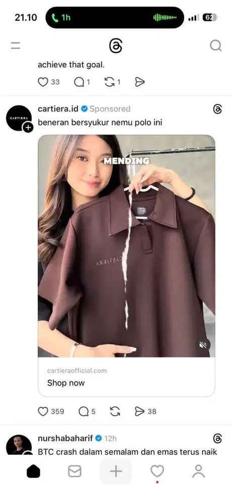 ART menginap (majikan langsung)